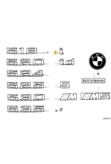 BMW "I" badge for BMW E-34