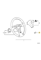 BMW "M" Steering wheel badge for BMW E-30 E-31 E-32 E-34 E-36