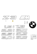 BMW "3" emblem for BMW Z3