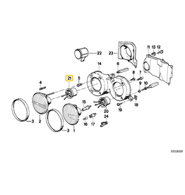 BMW Headlight covering cap for BMW E-24 E-30 E-36