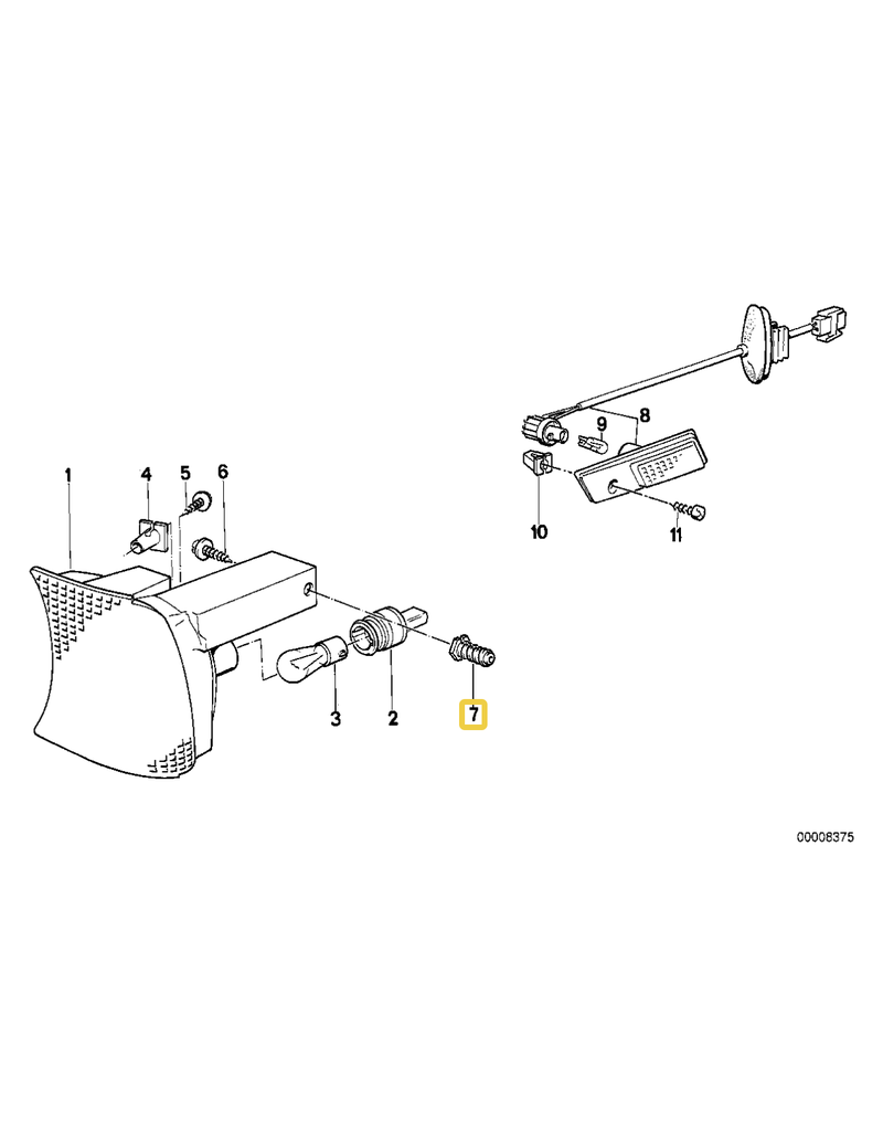 BMW Expanding nut for BMW E-34