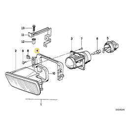 Hella Fog light support frame left for BMW E-34