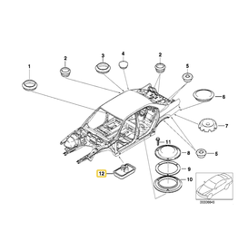 BMW Sealing cap plug for BMW E-38 E-39 E-53