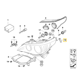 BMW Headlight support left for BMW E-60