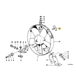 Bosch Fan resistor for BMW E-12 E-21 E-23 E-24 E-28 E-30 E-32