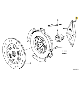 BMW Clutch release pin for BMW E-12 E-21 E-23 E-24 E-28 E-30 E-32 E-34