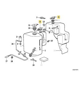 BMW Intensive clean reservoir cap for BMW E-23 E-28 E-30 E-32 E-34