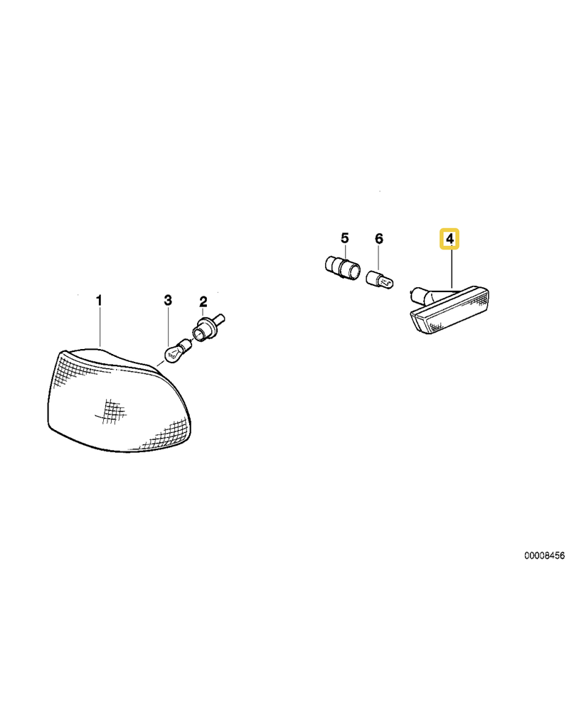 BMW Additional turn lamp for BMW E-38