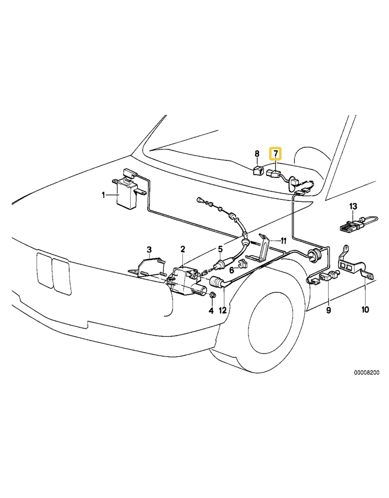 BMW Cruise control switch for BMW E-32