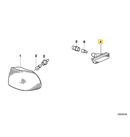 BMW Additional turn lamp right for BMW E-38