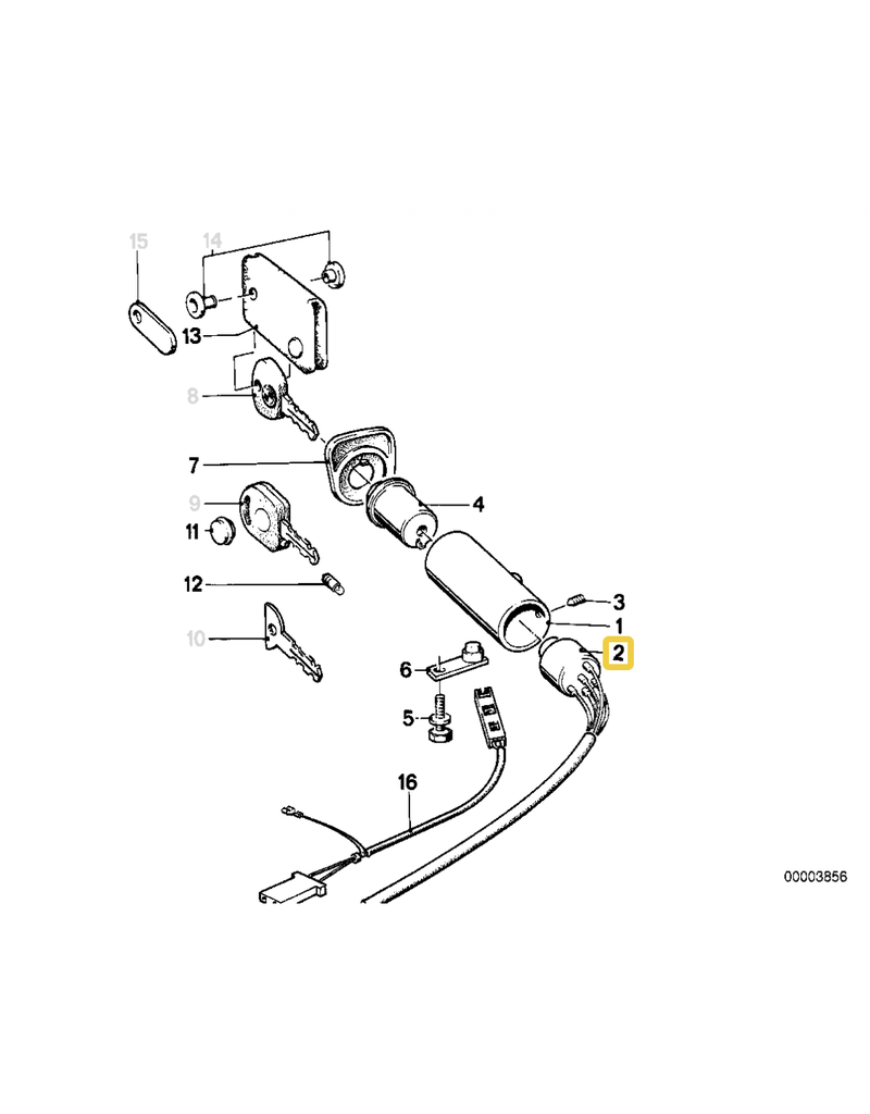 BMW Ignition switch for BMW E-24