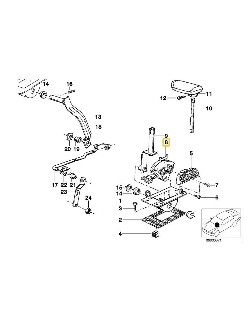 BMW Switch gear box for BMW E-21