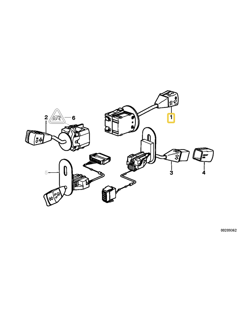 BMW Wiper switch for BMW E-36