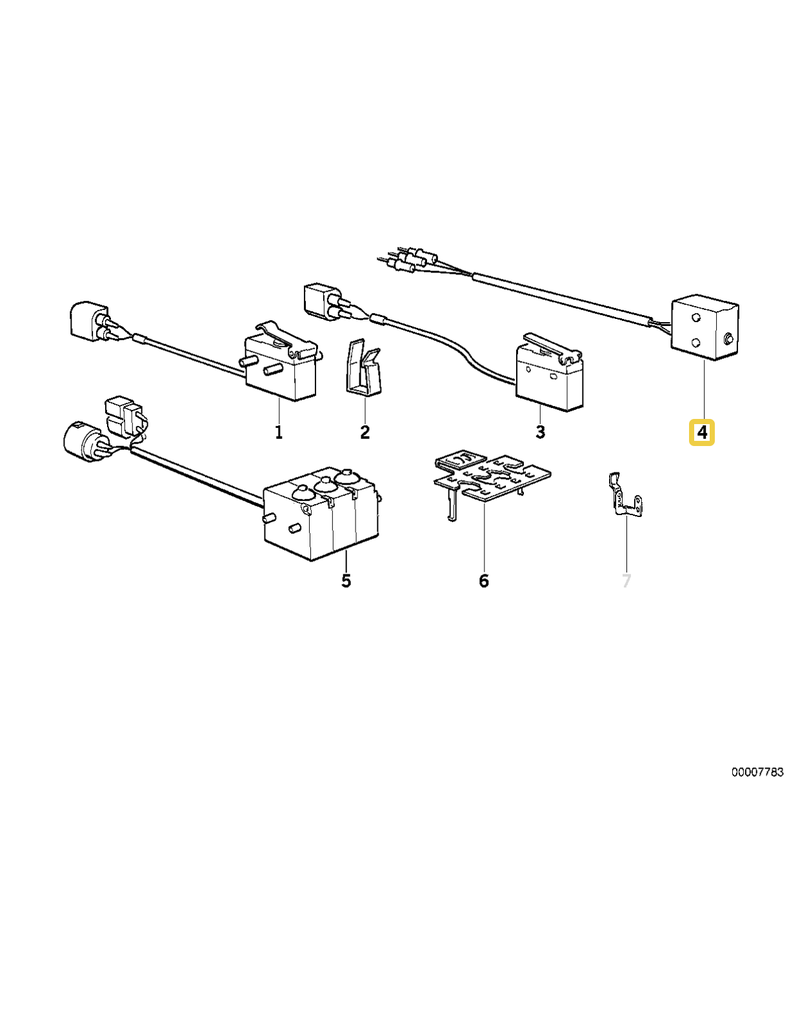 BMW Micro switch for BMW E-32 E-34
