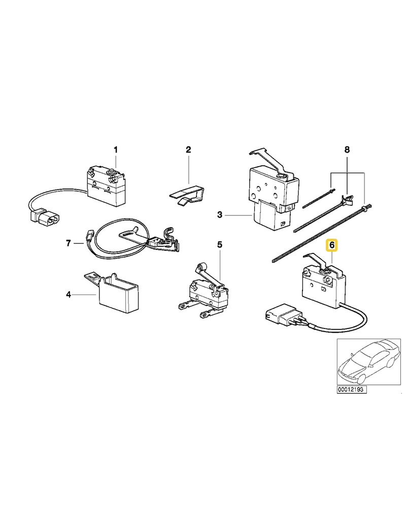 BMW Dead center micro switch for BMW E-36