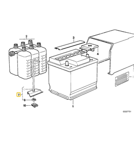 BMW Battery supporting rail for BMW E-21