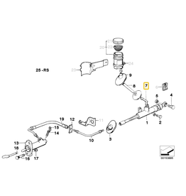 BMW Clutch hose fitting for BMW E-24 E-28 E-30 E-31 E-32 E-34 E-38