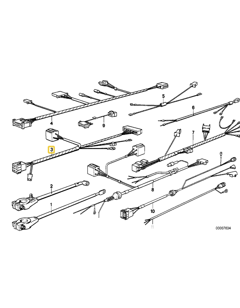 BMW NOS Wiring automatic transmission for BMW E-28