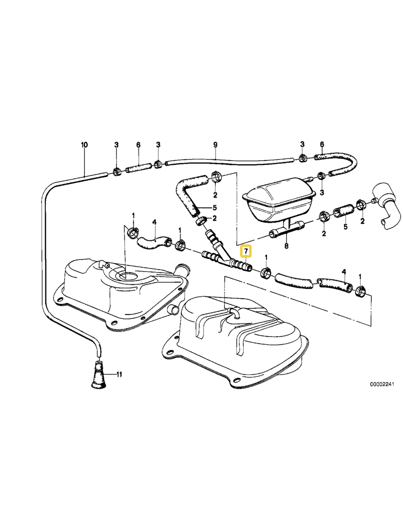 BMW Distribution piece for BMW E-21