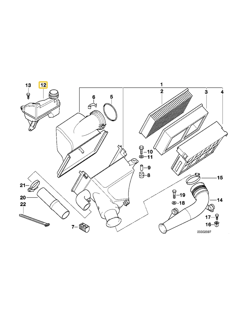 BMW Resonator for BMW E-38 E-39