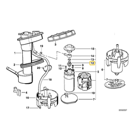 BMW Fuel tank non return valve for BMW E-32 E-34