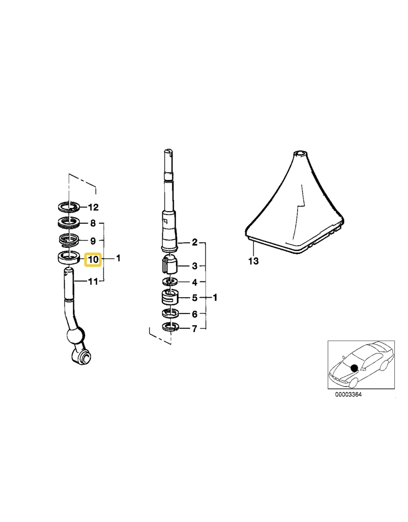 BMW Shift lever ball cup for BMW
