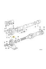 Driveshaft mount for BMW E-34 E-36