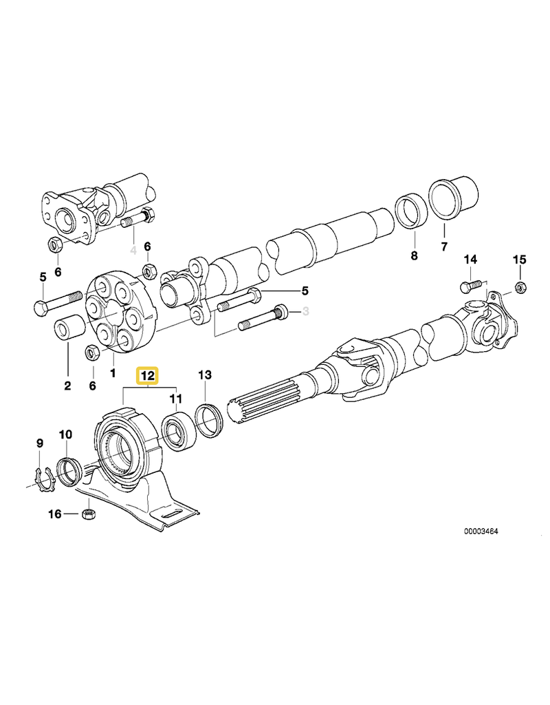 Center mount for E-36 E-38