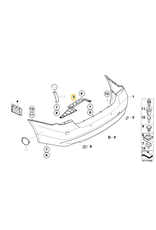 BMW Rear bumper guide for BMW E-90