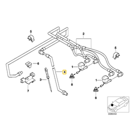 BMW Reservoir hose for BMW E-39