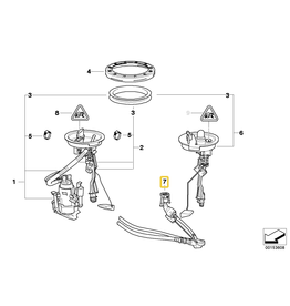 BMW Fuel pump transfer tube (orings not included) for BMW E-39
