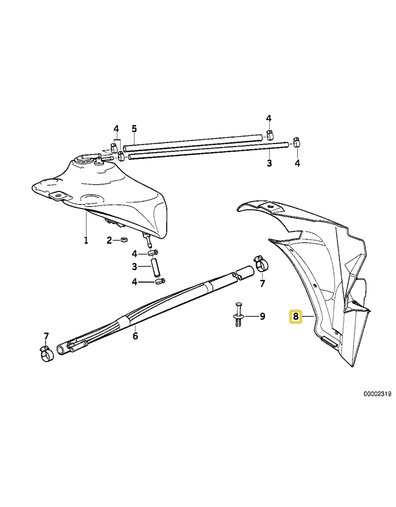 BMW Stone chip guard for BMW E-36