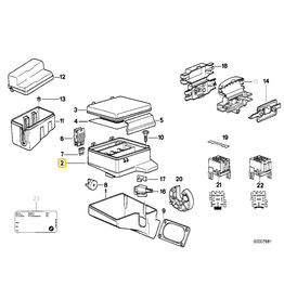 BMW Fuse box for BMW E-32 E-34