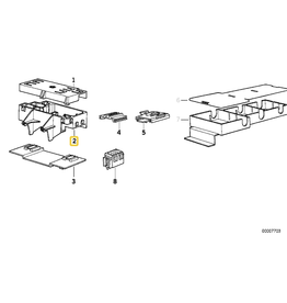 BMW Rear fuse rack for BMW E-32 E-34