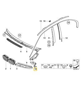 BMW Right turn indicator bracket for BMW E-46