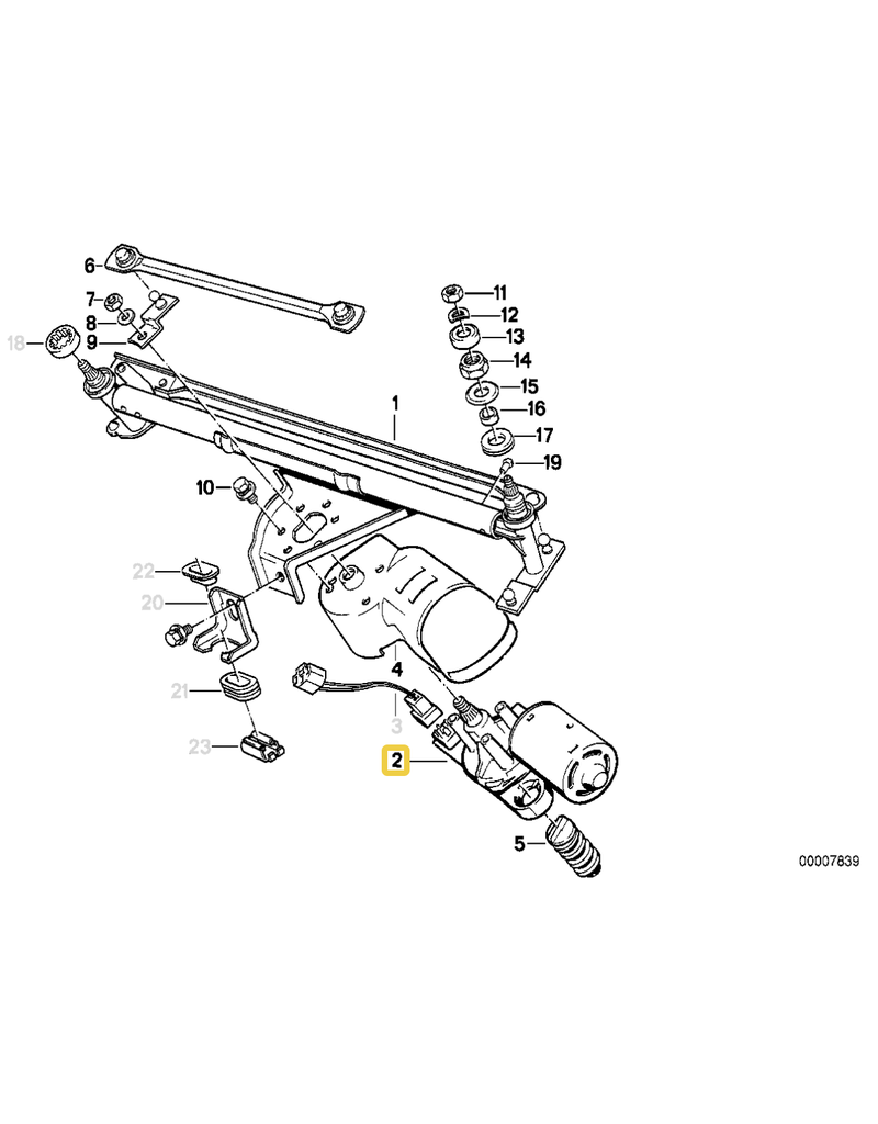 BMW Wiper motor for BMW E-28