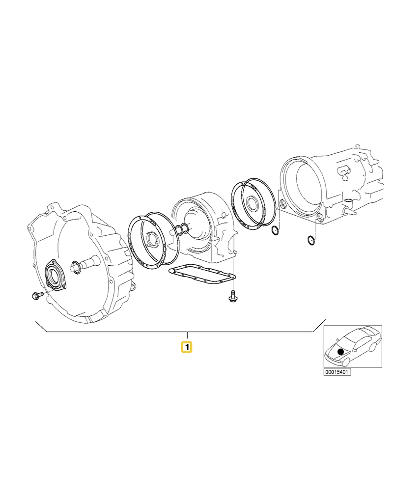 BMW Converter hosing repair kit for BMW E-34 E-36 E-46