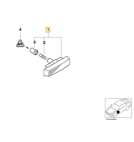 BMW Yellow side marker for BMW E-39