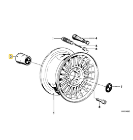 BMW Wheel hub cap for BMW E-12 E-23 E-24 E-28 2002