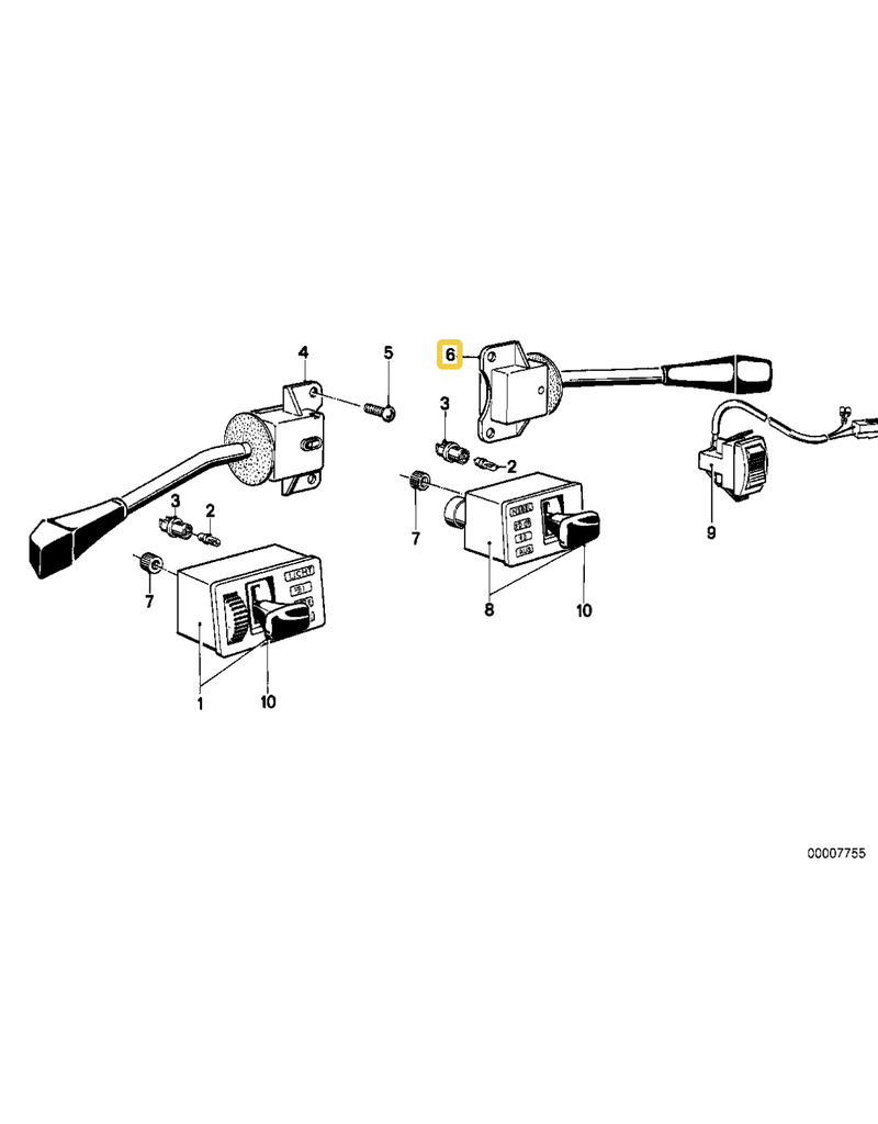 BMW Wiper switch for BMW E-23
