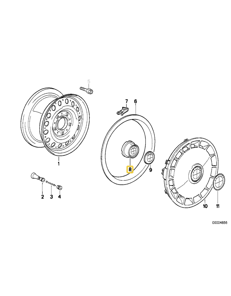 BMW Hub cap for BMW E-30
