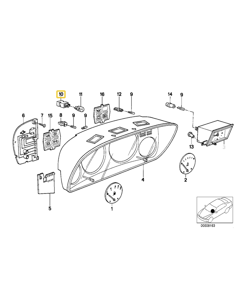 BMW Bulb socket for BMW E-12 E-21