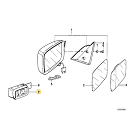 BMW Knob switch exterior mirror for BMW E-12 E-21 E-23 E-24 E-28