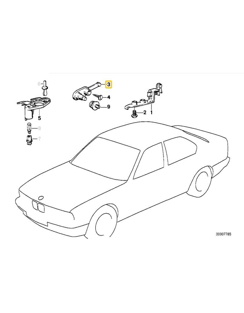 BMW Front door switch for BMW E-23 E-28 E-30
