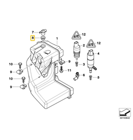 BMW Windshield washer reservoir grommet for BMW