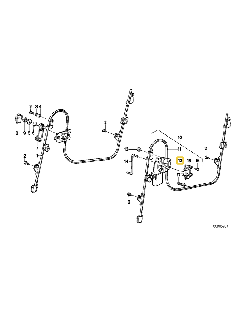 Bosch Electric drive left for BMW E-30