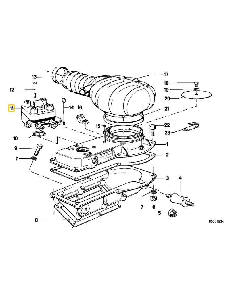 BMW Fuel volume distributor for BMW E-21 320