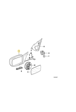 BMW Electric heatable mirror right for BMW E-32 735