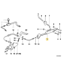 Input clutch cylinder for BMW E-36