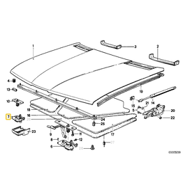 BMW Hood catch front right for BMW E-28